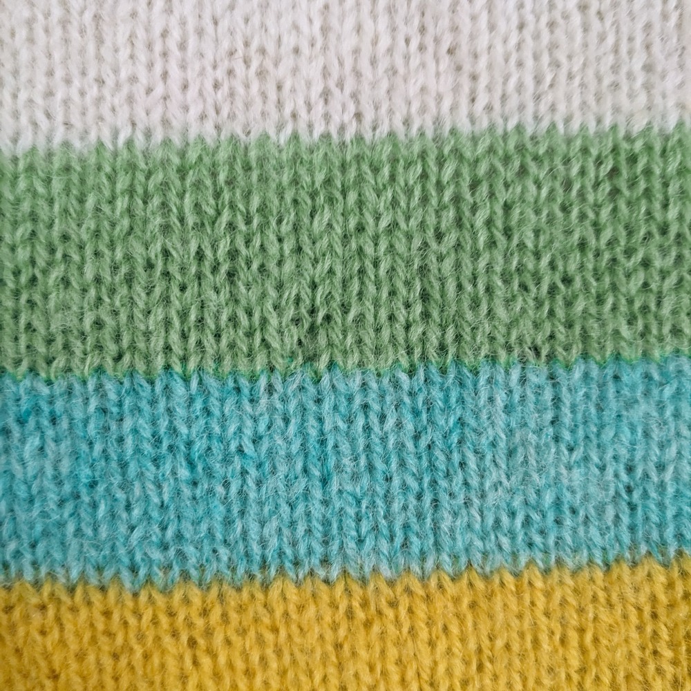 Vintage Braemar Scottish Shetland Wool Sweater Men's 38 Striped Eclectic Grandpa - Picture 11 of 14